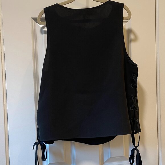 Rag & Bone Eliza Side-Tie Tank Top - Black (XS) - Picture 6 of 9